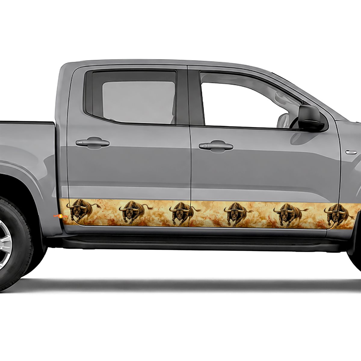 Raging Bull Dust side stripes rocker panel decals stickers, view 2 of 4