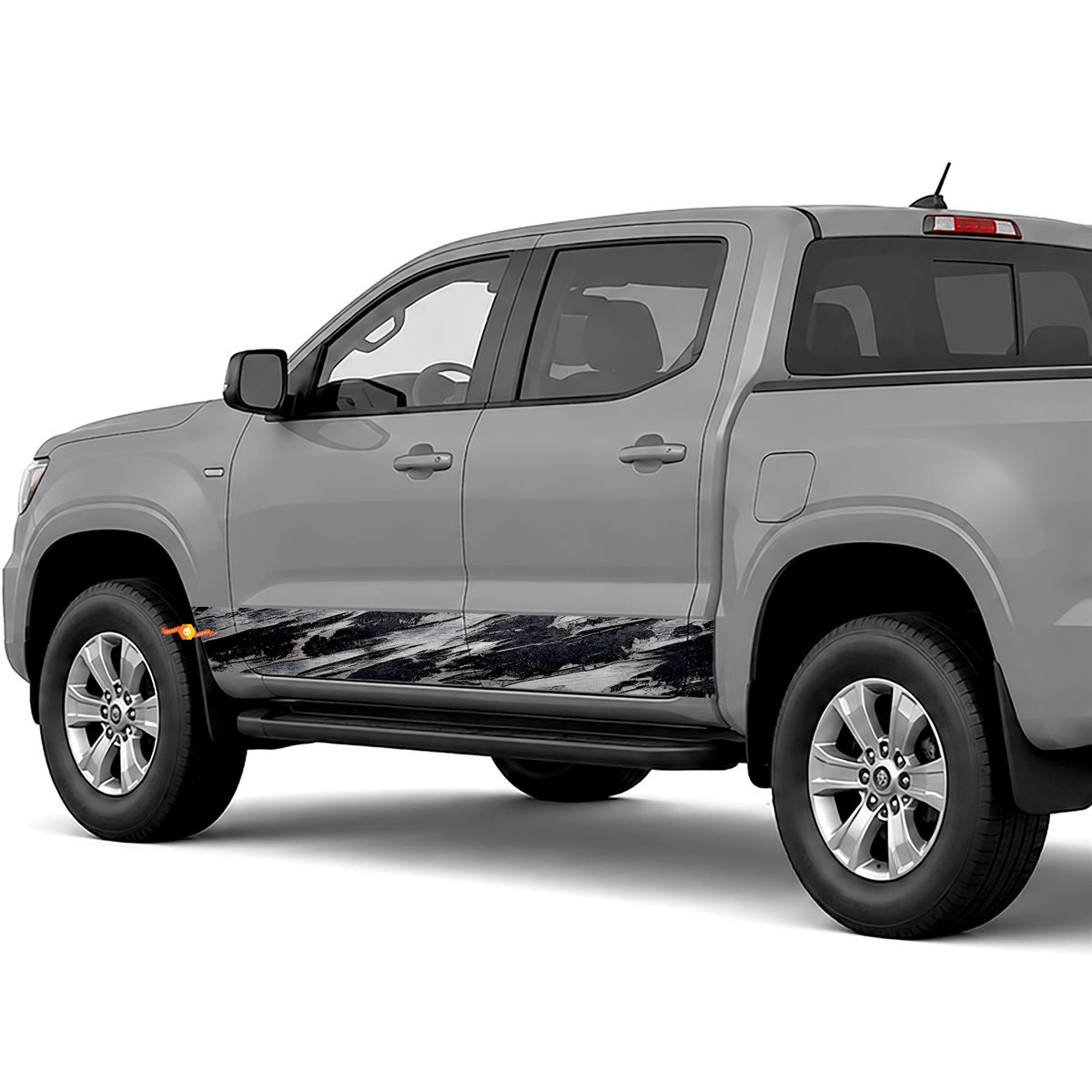 Scratched Paint Slash side stripes rocker panel decals stickers for Trucks