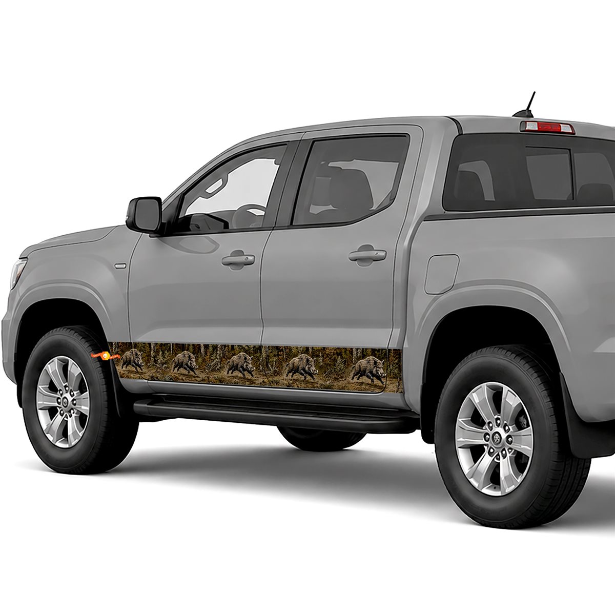Wild Boar Woodland side stripes rocker panel decals stickers for Trucks