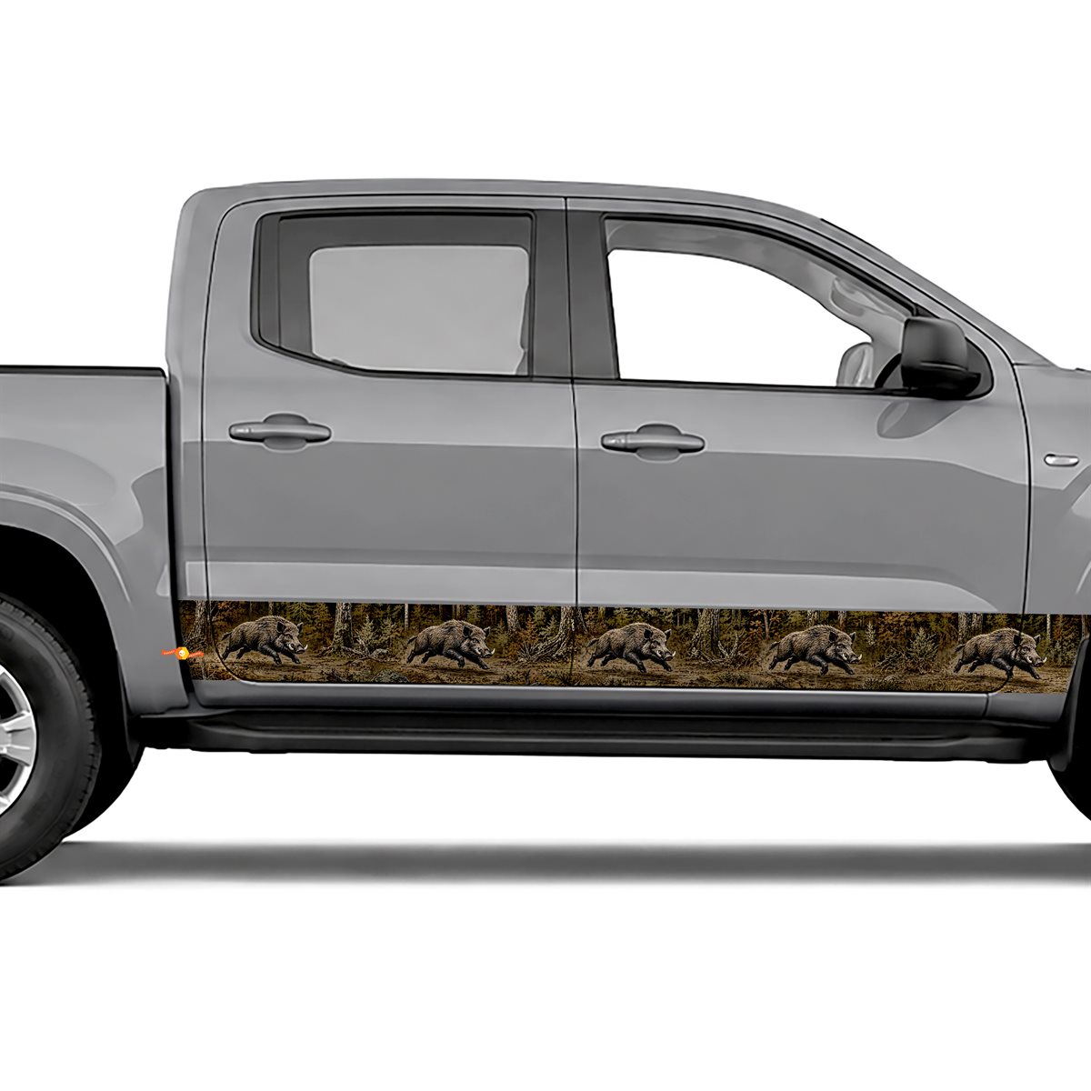 Wild Boar Woodland side stripes rocker panel decals, view 2 of 4