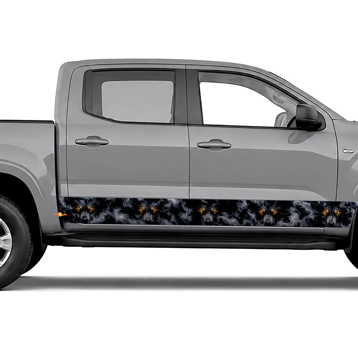 Wolf Eyes Smoke side stripes rocker panel decals stickers, view 2 of 4