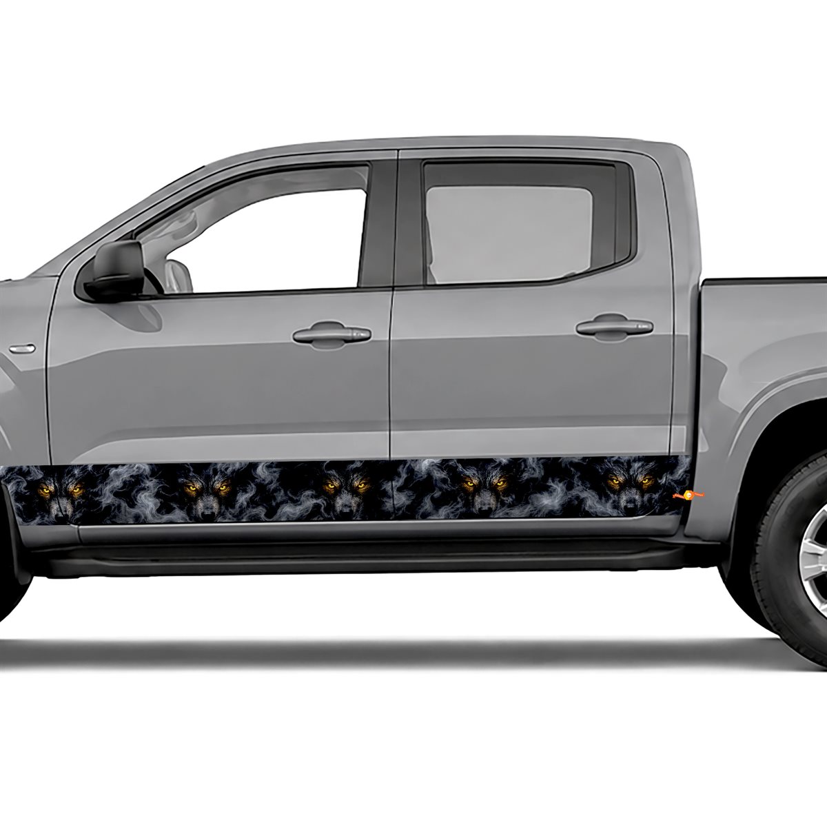 Wolf Eyes Smoke side stripes rocker panel decals stickers, view 4 of 4