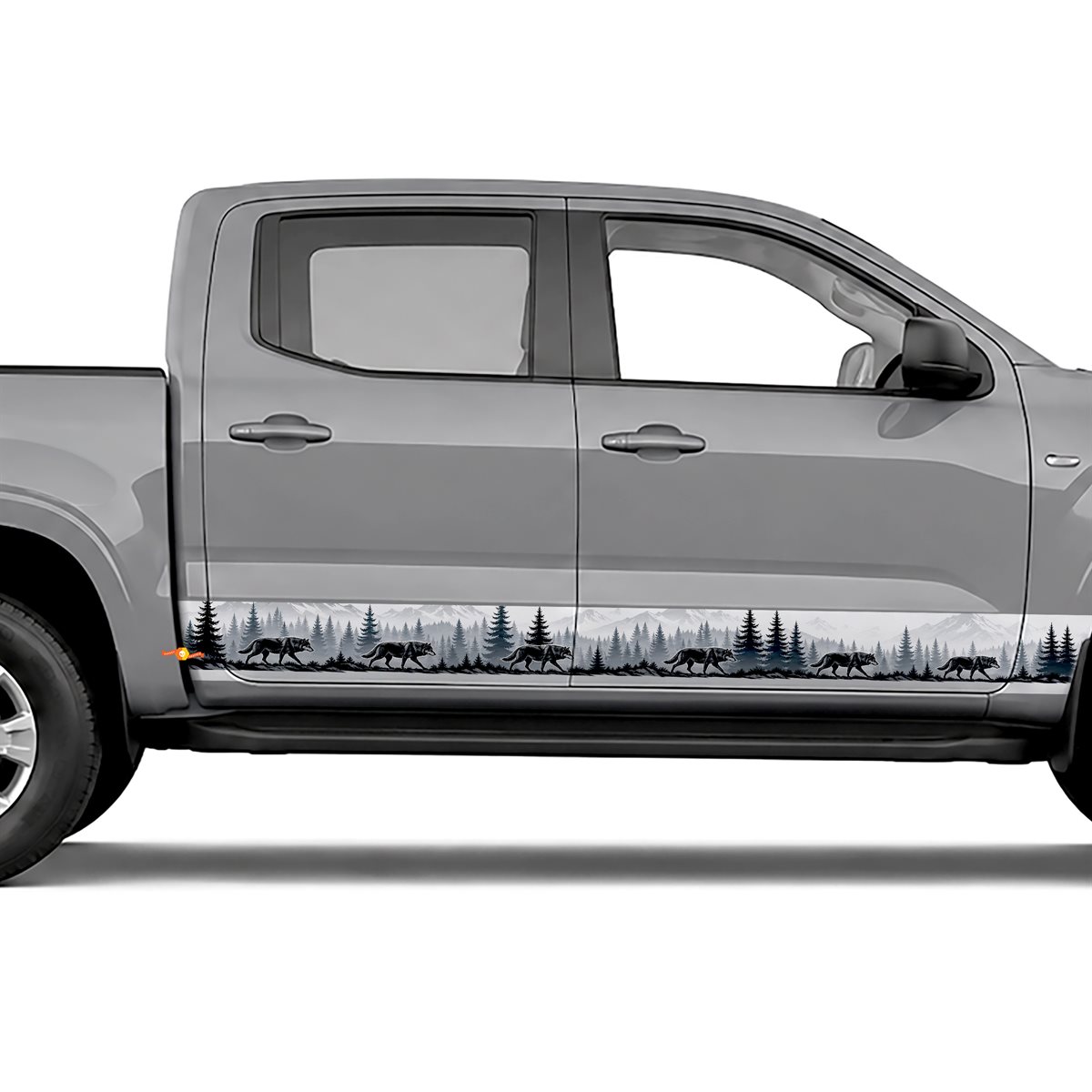 Wolf Pack Forest side stripes rocker panel decals stickers, view 2 of 4