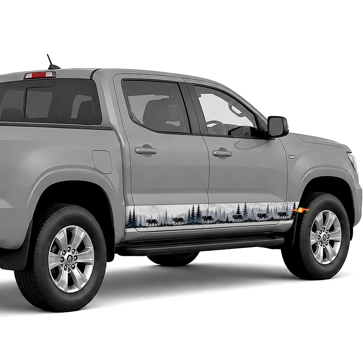 Wolf Pack Forest side stripes rocker panel decals stickers, view 3 of 4