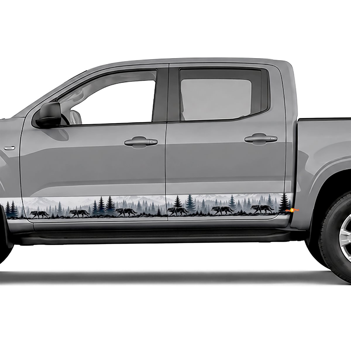 Wolf Pack Forest side stripes rocker panel decals stickers, view 4 of 4
