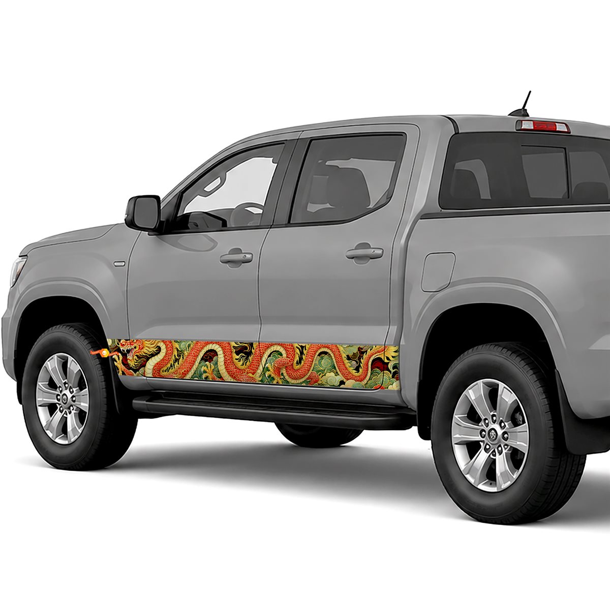 Chinese Dragon Clouds side stripes rocker panel decals stickers for Trucks