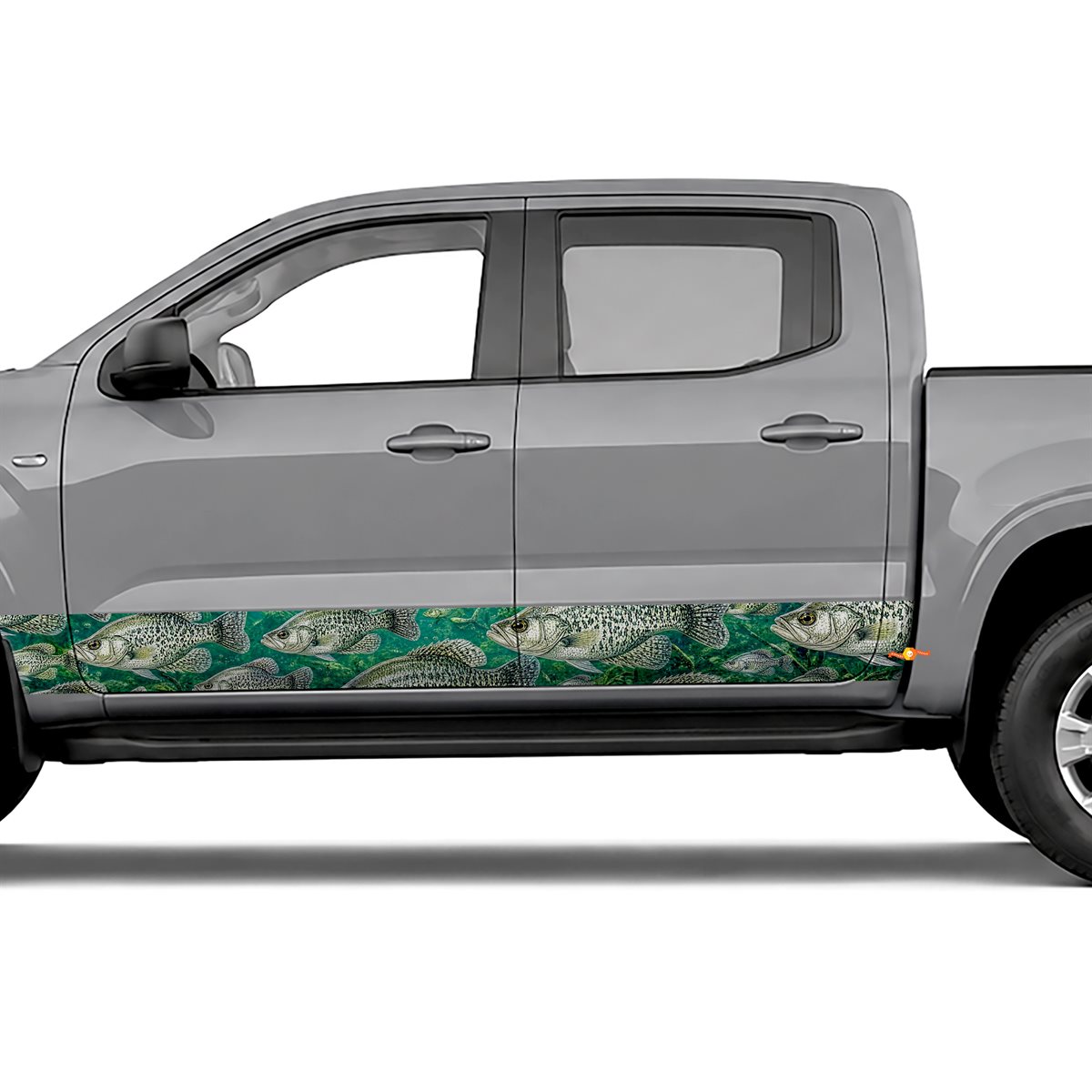 Crappie School Pattern side stripes rocker panel decals, view 2 of 4