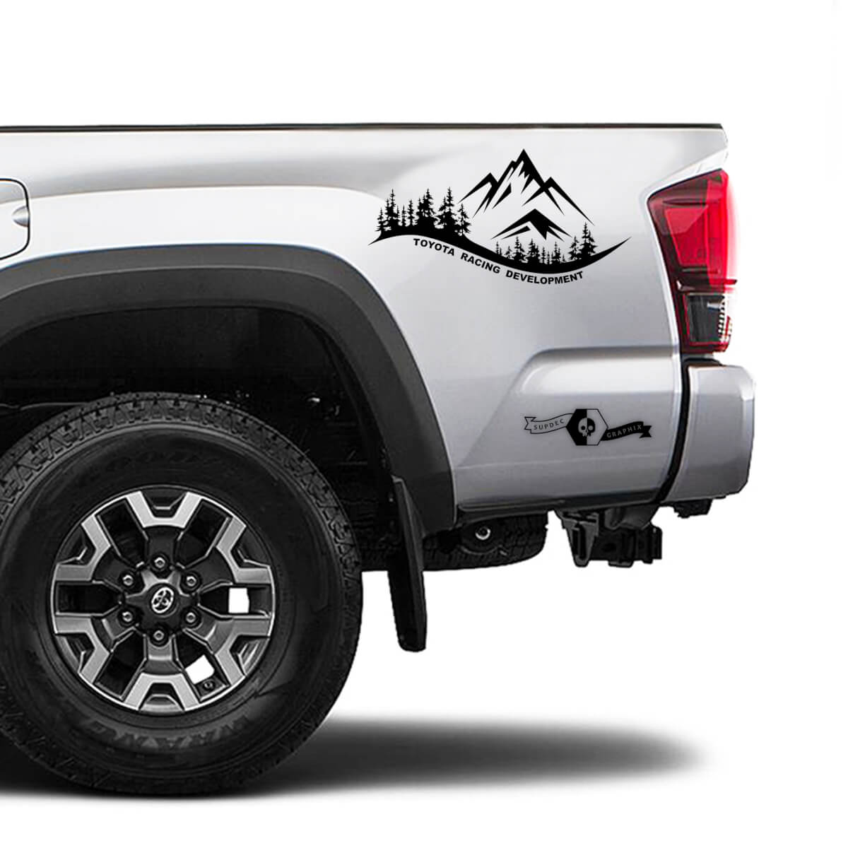 TRD TOYOTA Mountain Forest Decals Stickers for Tacoma Tundra 4Runner Hilux side
