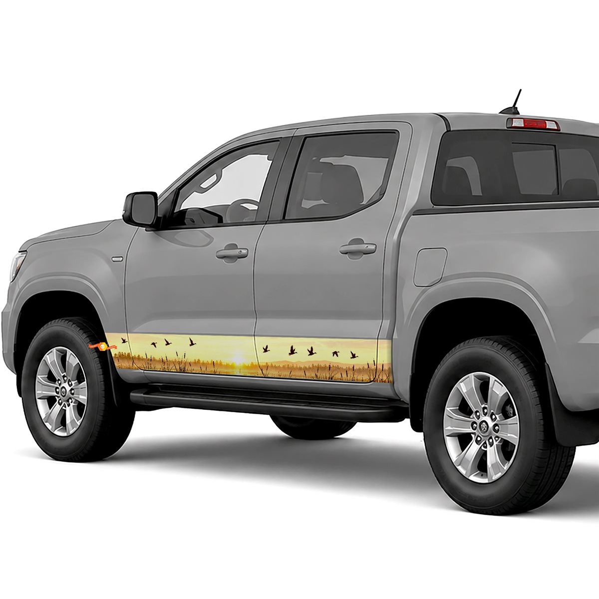 Duck Marsh Sunrise side stripes rocker panel decals stickers for Trucks