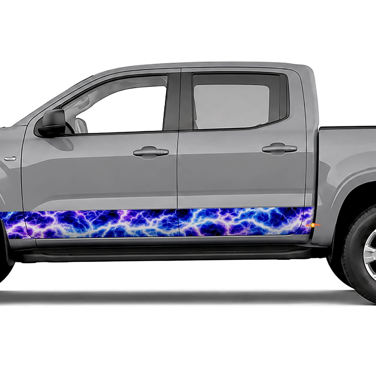 Electric Plasma Bolts side stripes rocker panel decals, view 2 of 4