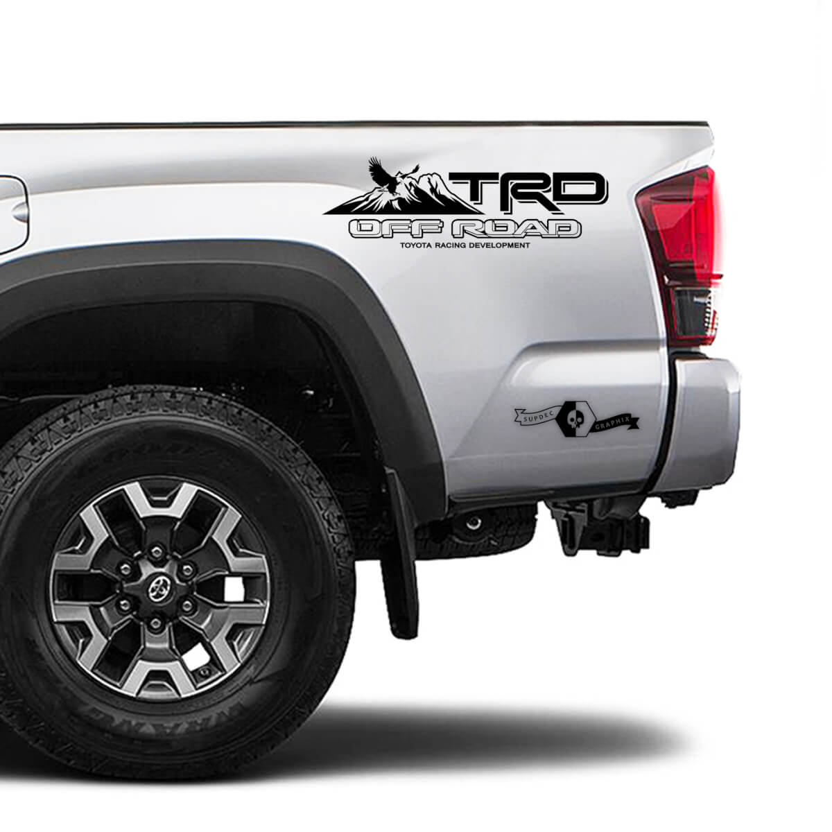 TRD Off Road TOYOTA Mountain Bald Eagle Decals Stickers for Tacoma Tundra 4Runner Hilux side