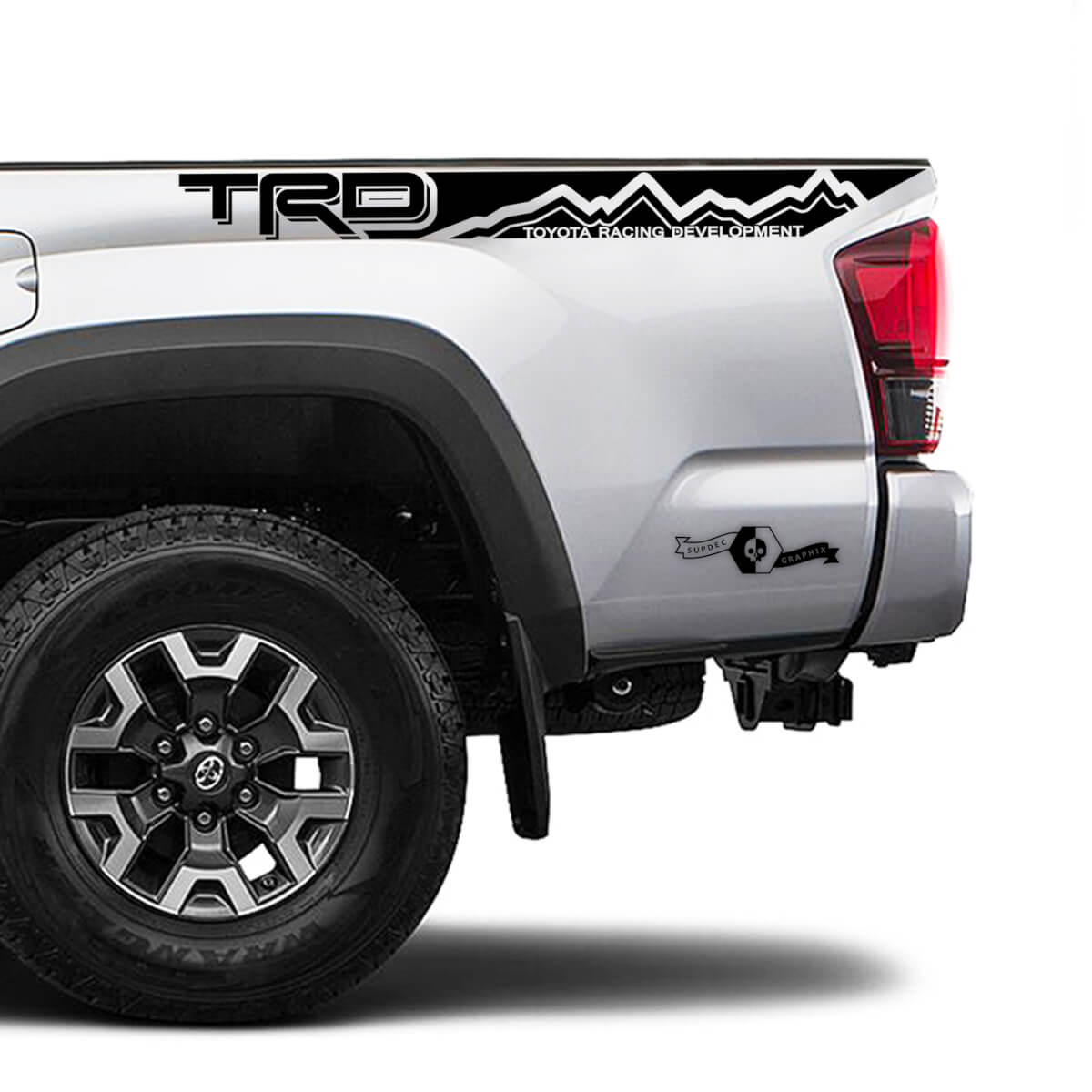 TRD Off Road TOYOTA Mountain Side Stripe Decals Stickers for Tacoma Tundra 4Runner Hilux