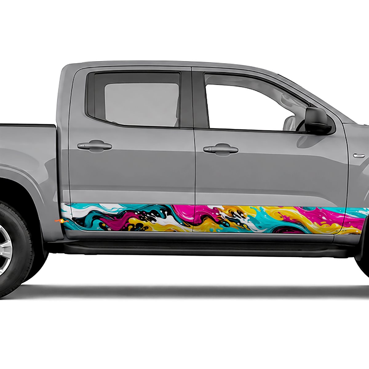 Paint Splash Flow side stripes rocker panel decals stickers, view 4 of 4