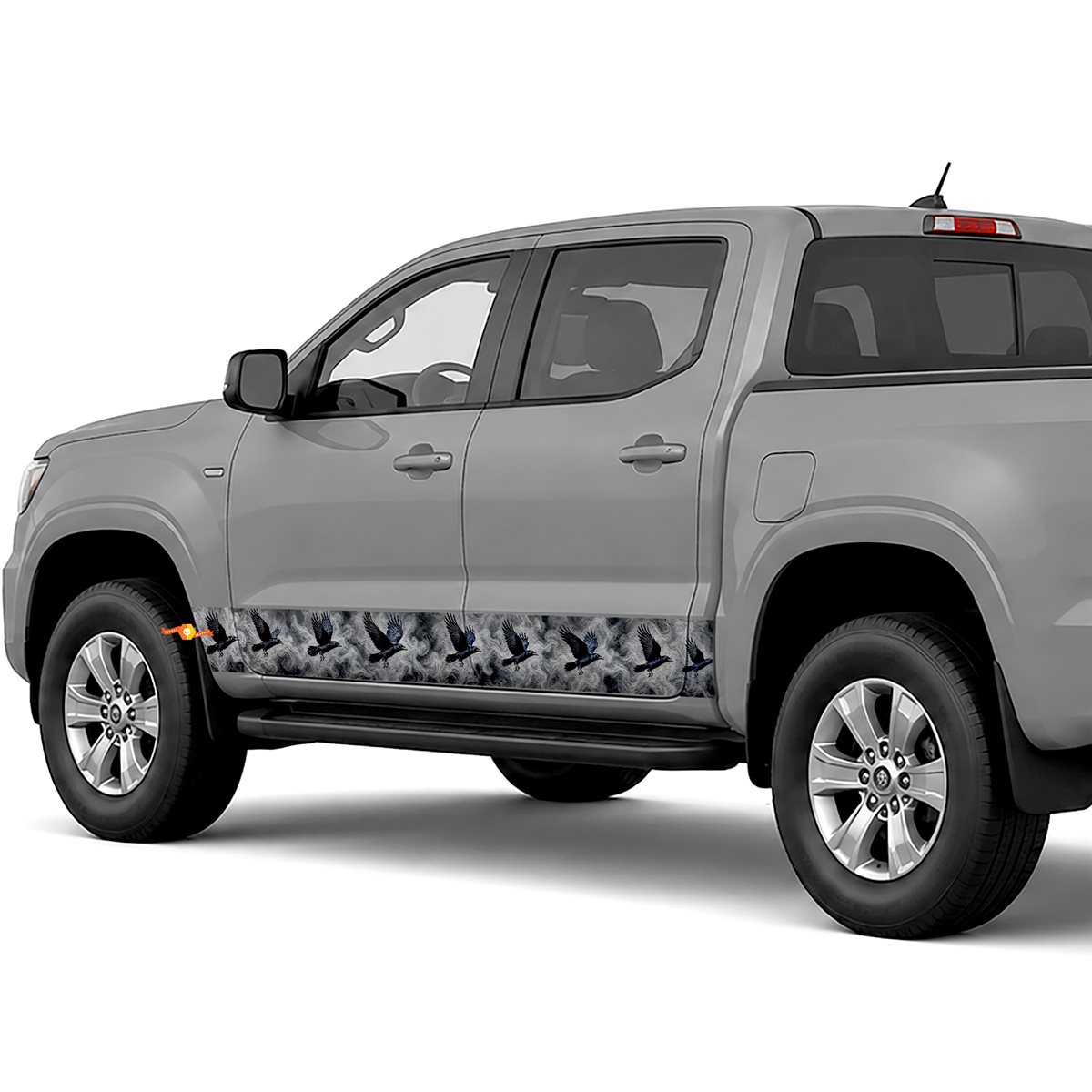 Raven Flock Smoke side stripes rocker panel decals stickers for Trucks