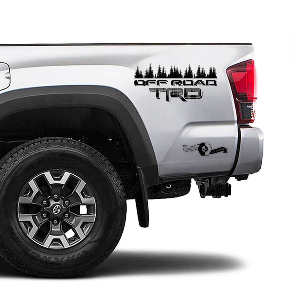TRD Off Road TOYOTA Forest 2 Colour Mountain Decals Stickers for Tacoma Tundra 4Runner Hilux side