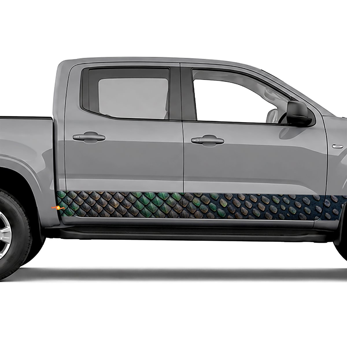 Snake Scale Fade side stripes rocker panel decals stickers, view 4 of 4