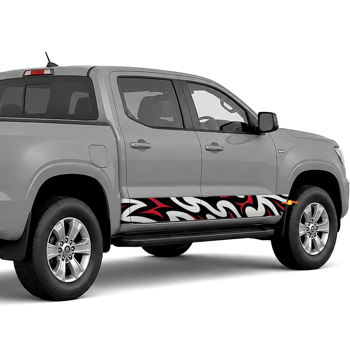 Tribal Claw Pattern side stripes rocker panel decals, view 3 of 4