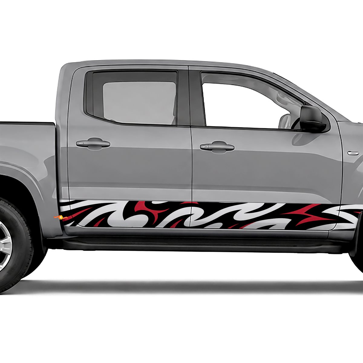Tribal Claw Pattern side stripes rocker panel decals, view 4 of 4