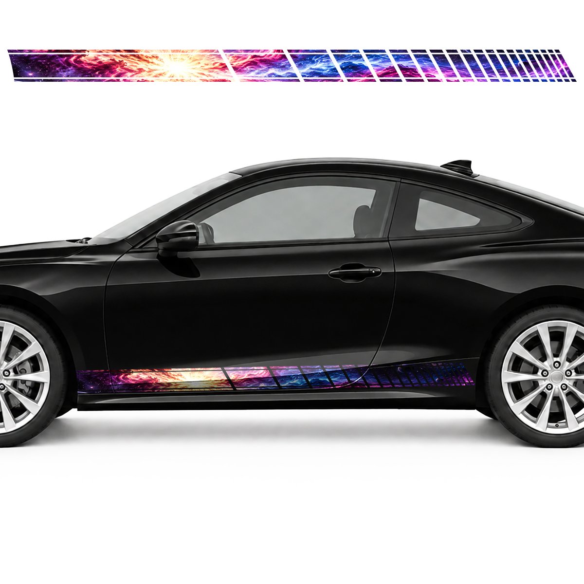 Golden Supernova among Magenta Waves side door racing, view 3 of 4