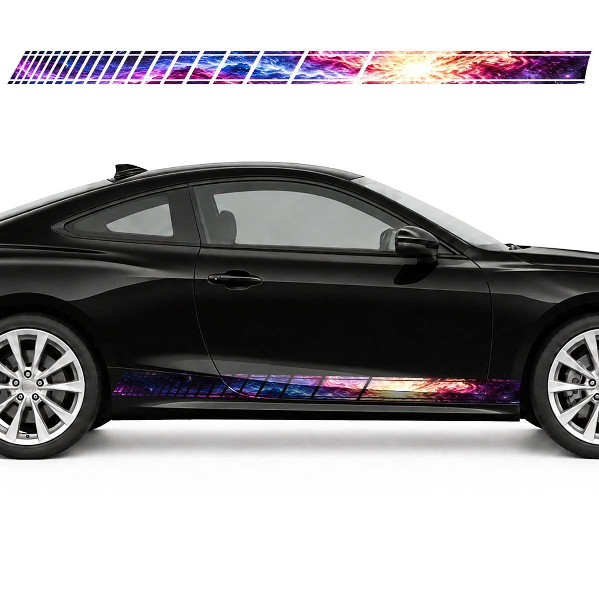 Golden Supernova among Magenta Waves side door racing, view 4 of 4