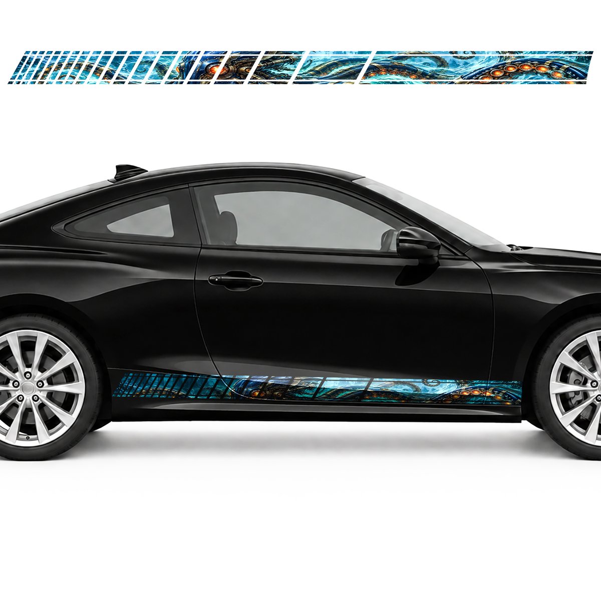 Mechanical Kraken in Turquoise Energy side door racing, view 2 of 4