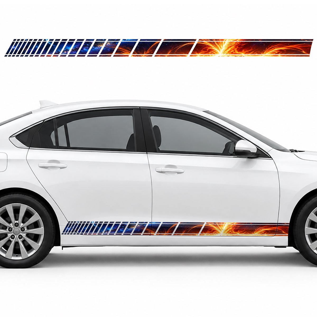 Blazing Star Surface side door racing stripes decals, view 4 of 4