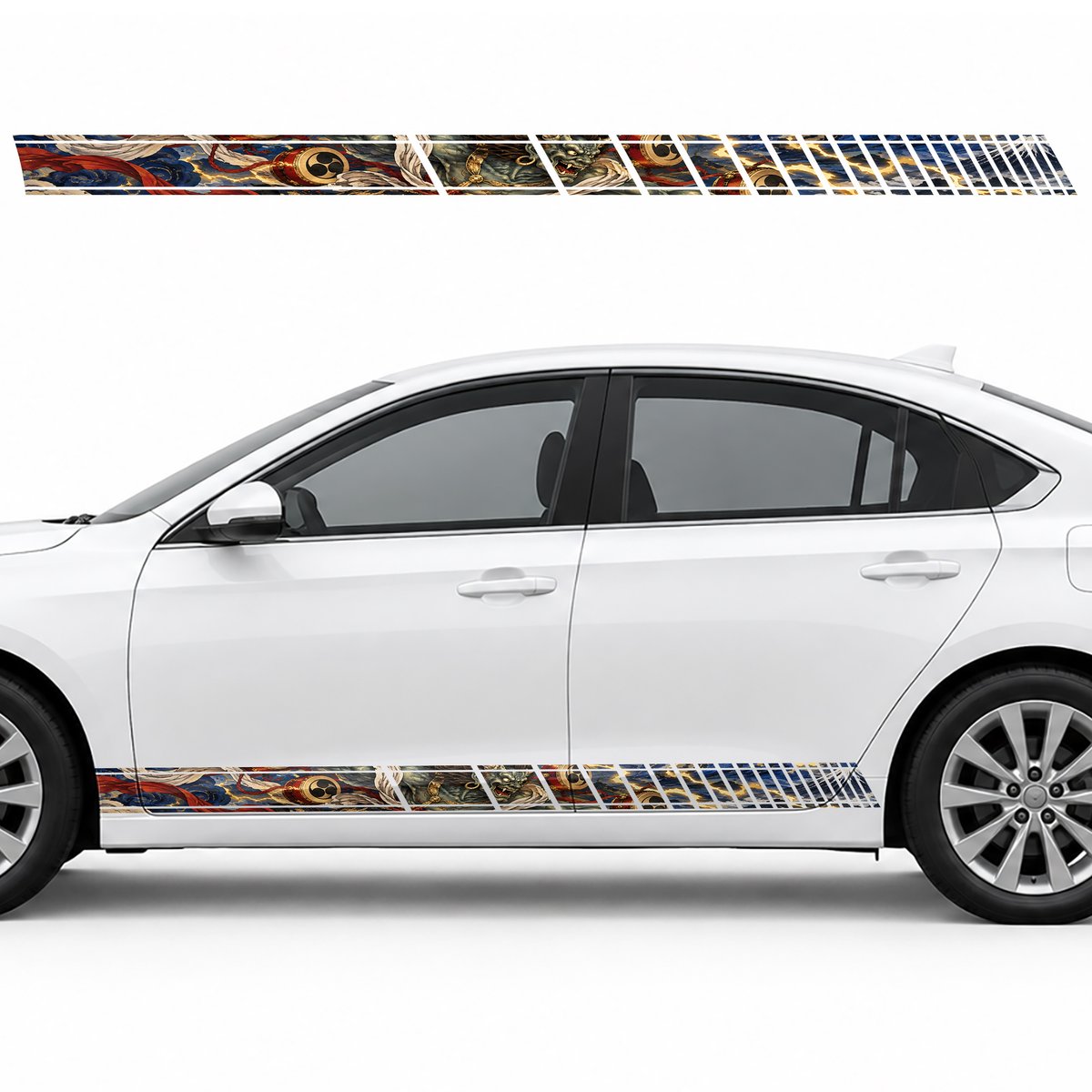 Raijin, Drums and Golden Lightning side door racing stripes, view 3 of 4