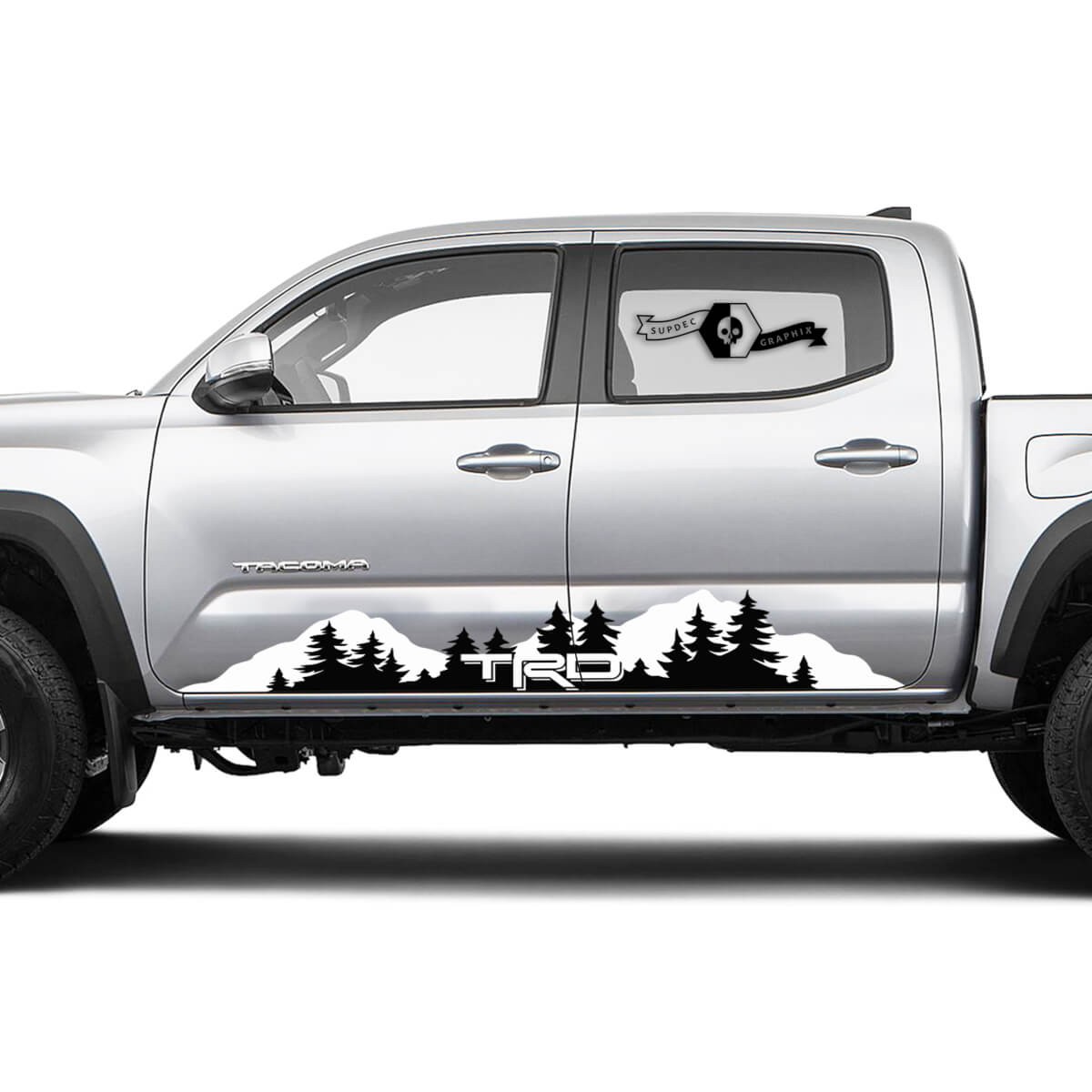 TRD TOYOTA Mountains Decals Stickers for Tacoma Tundra 4Runner Hilux Rocker Panel