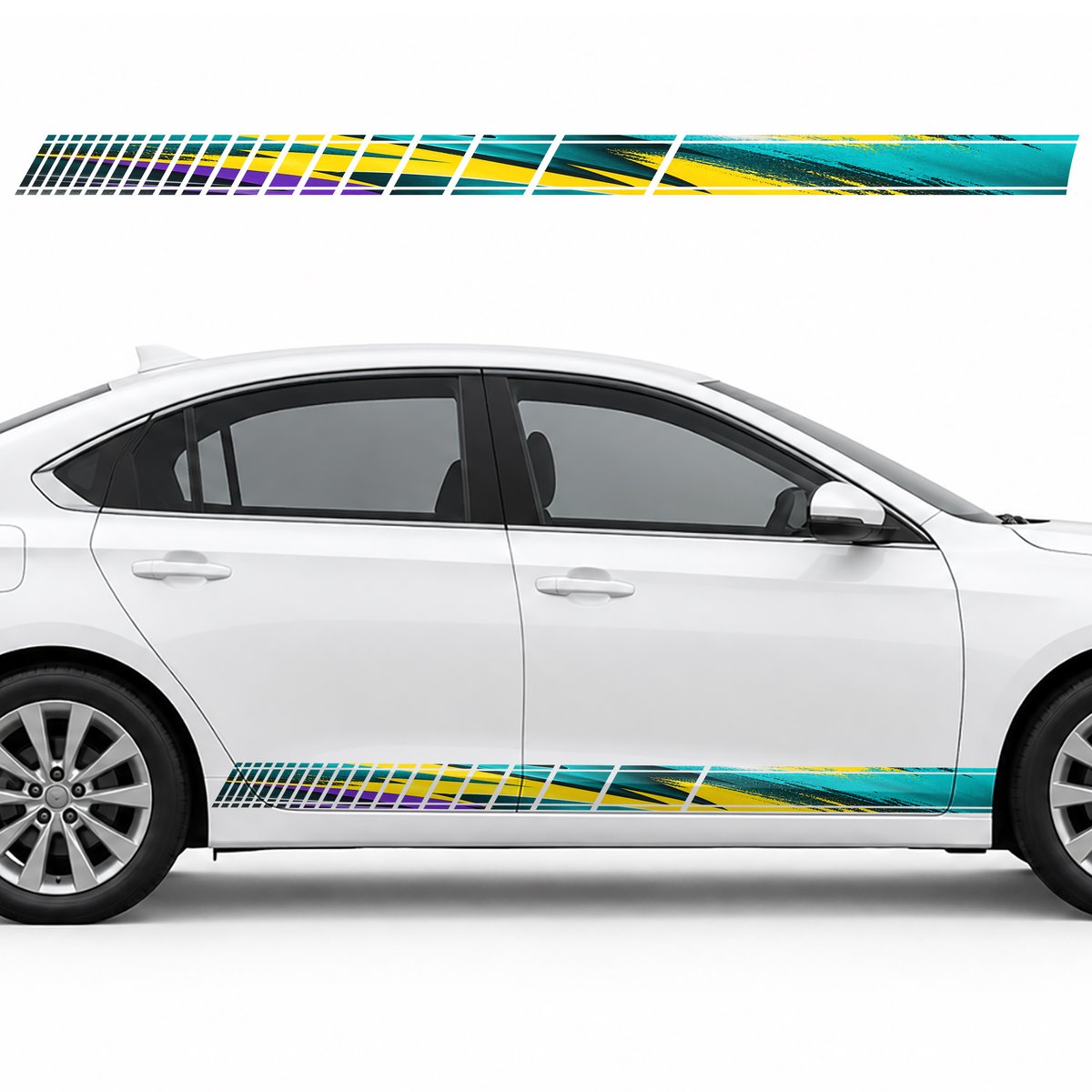Touring Swirl of Turquoise and Violet side door racing, view 2 of 4
