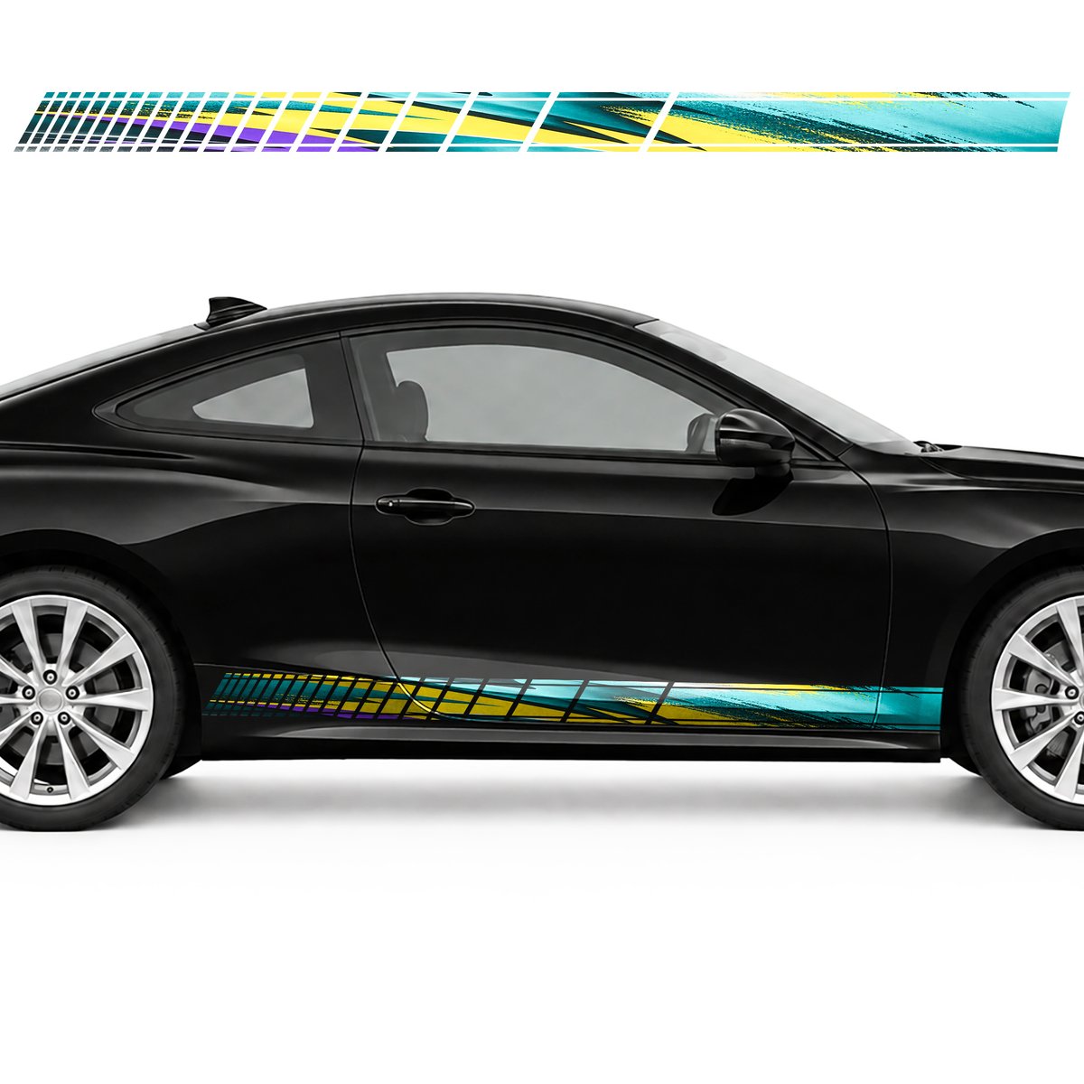 Touring Swirl of Turquoise and Violet side door racing, view 4 of 4