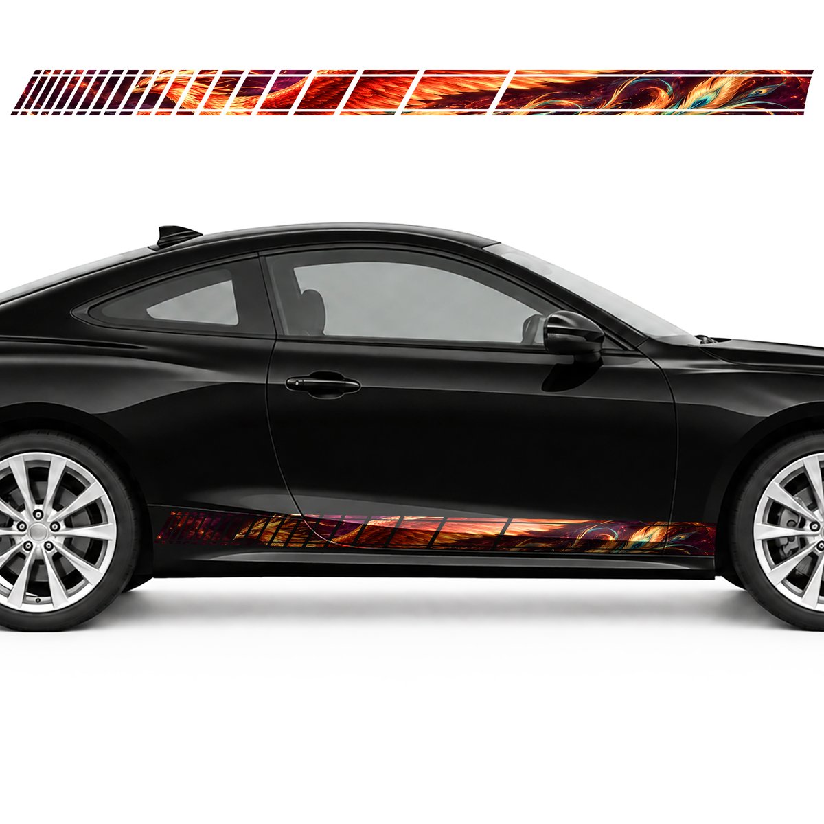 Phoenix in Flight among Embers side door racing stripes, view 4 of 4