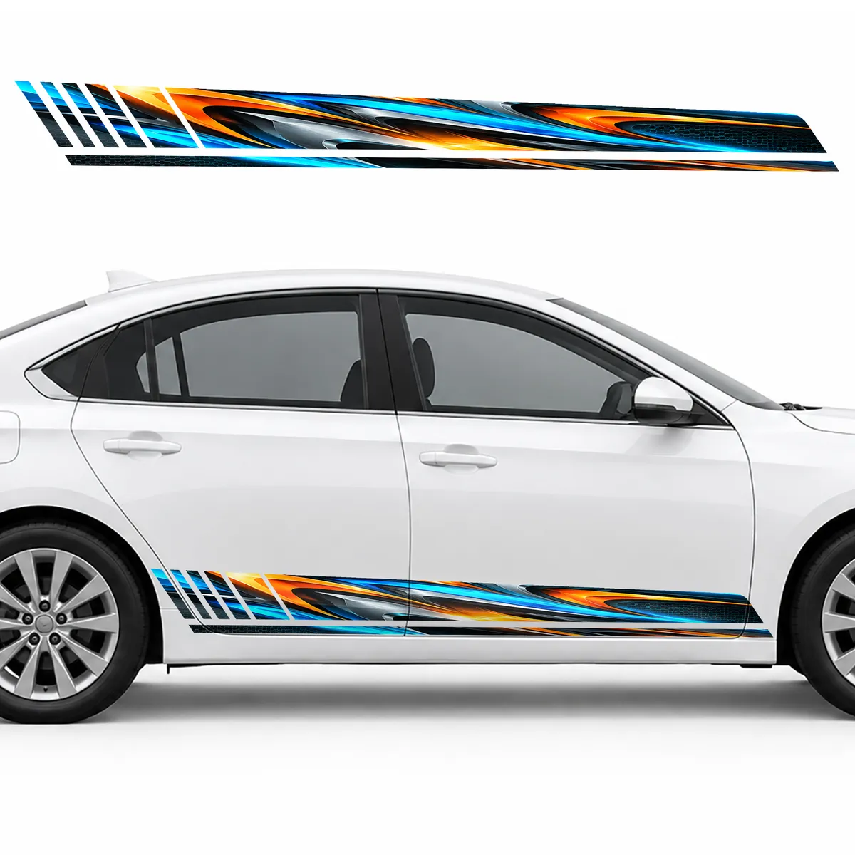 Aerodynamic Flow with Neon Blades GT racing side door, view 2 of 4
