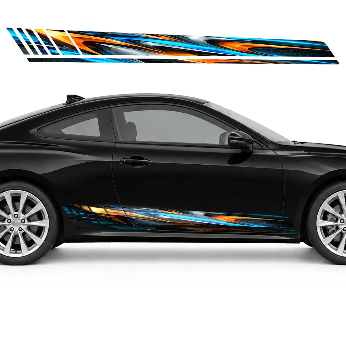 Aerodynamic Flow with Neon Blades GT racing side door, view 4 of 4