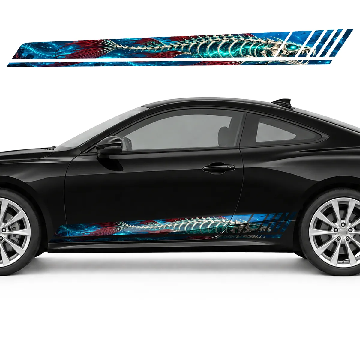 Bioluminescent Fish Skeleton in the Currents GT racing side, view 3 of 4