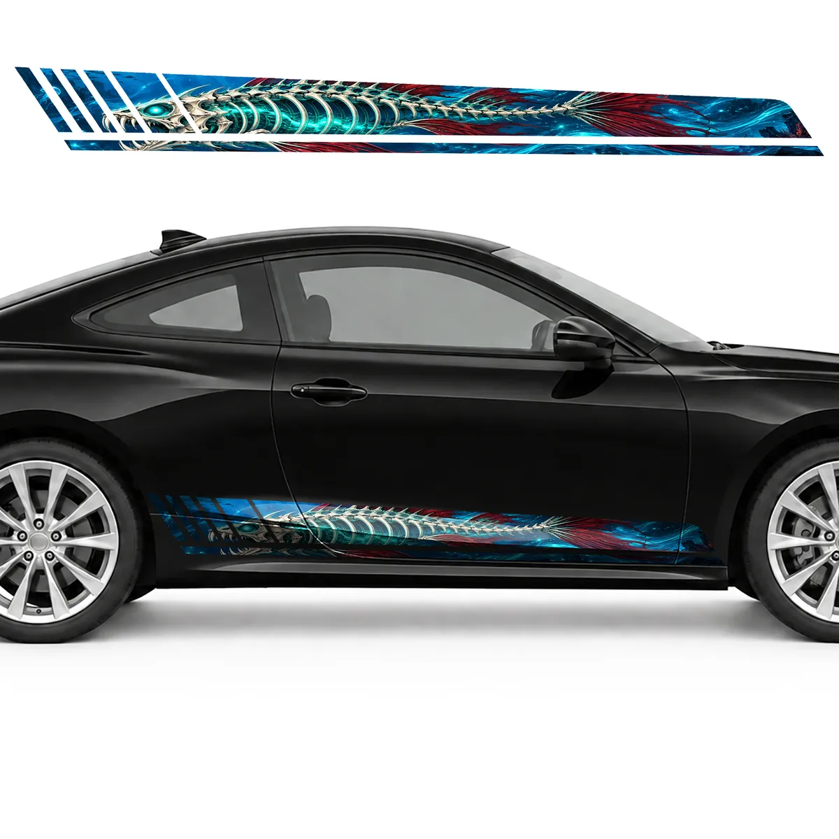 Bioluminescent Fish Skeleton in the Currents GT racing side, view 4 of 4