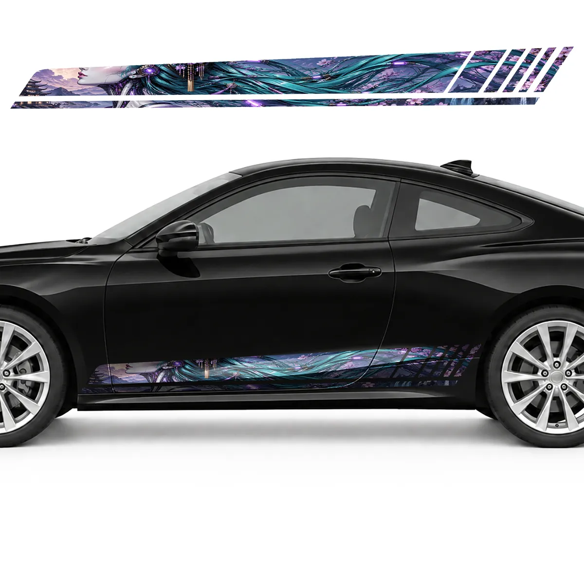 Turquoise Android Geisha in Profile GT racing side door, view 3 of 4