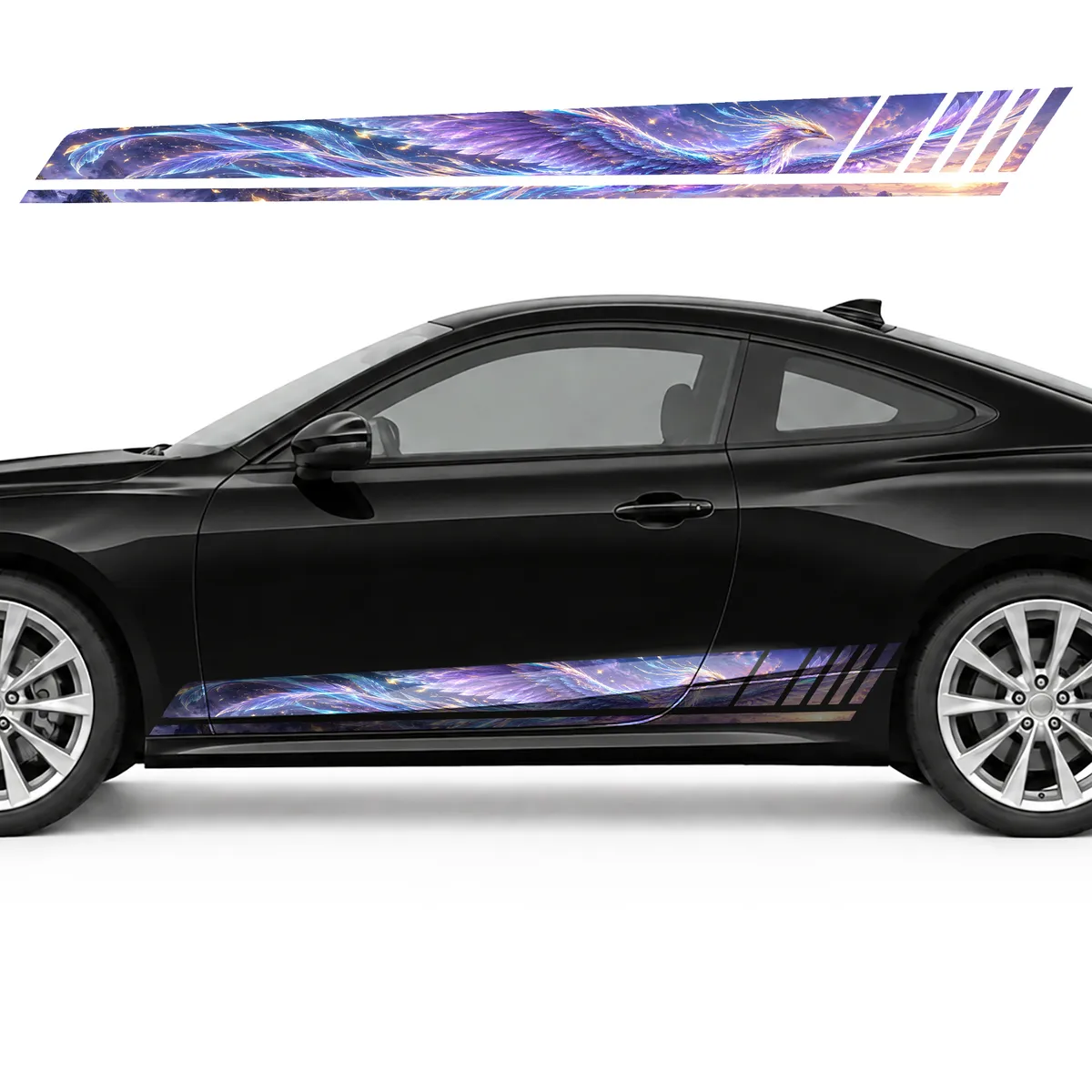Holographic Phoenix in Neon Flight GT racing side door, view 3 of 4