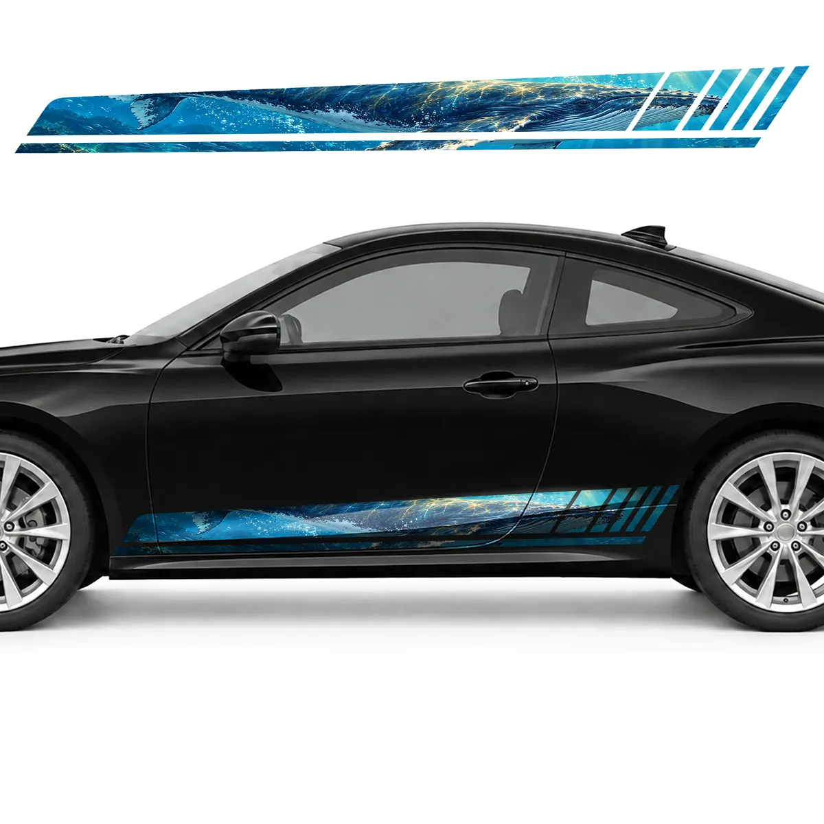 Humpback Whale in Sapphire Waters GT racing side door, view 3 of 4