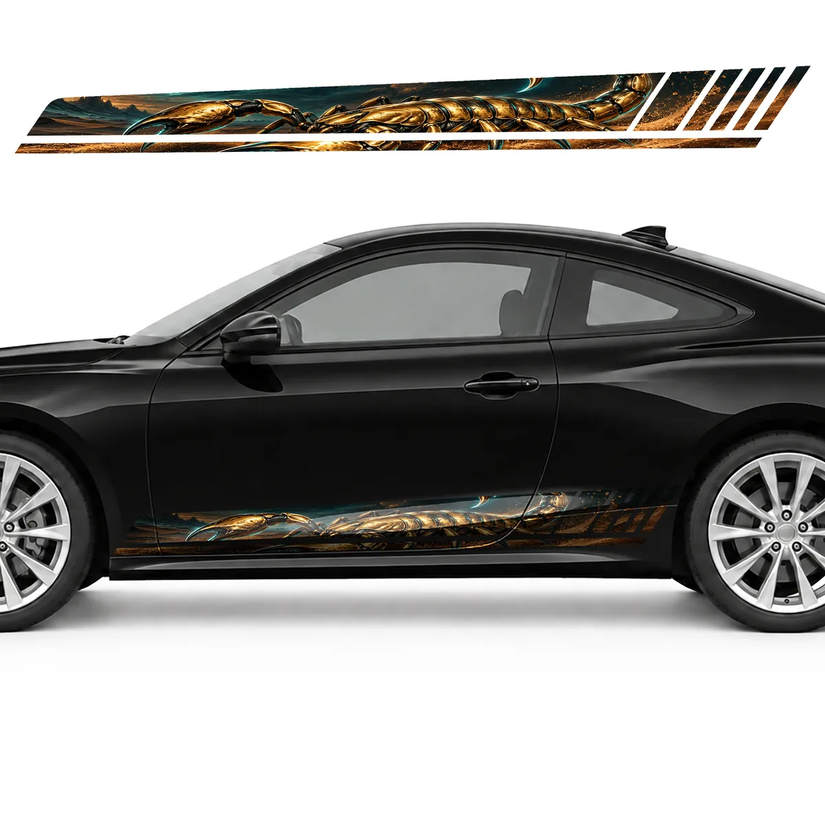Golden Scorpion over Copper Sands GT racing side door, view 3 of 4