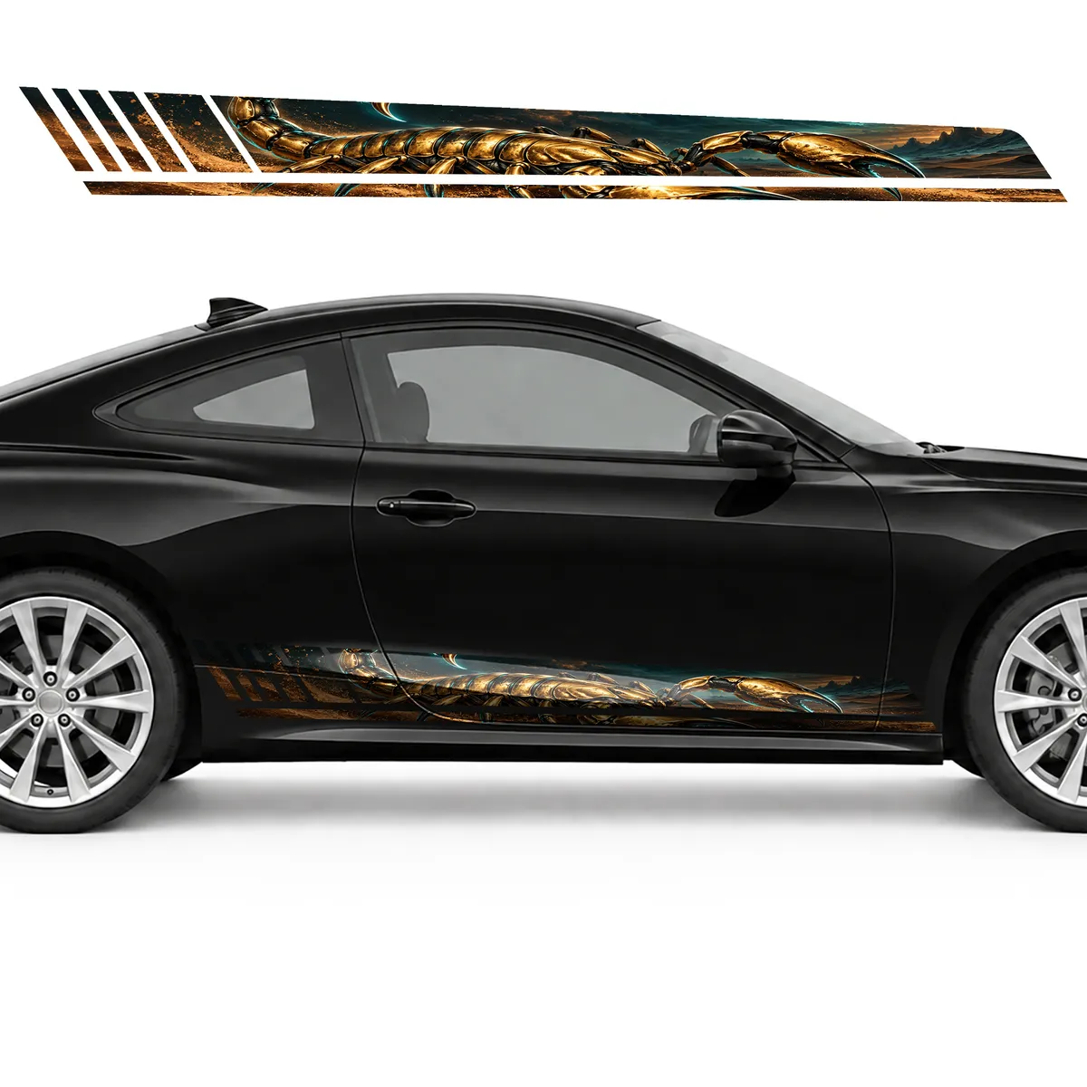 Golden Scorpion over Copper Sands GT racing side door, view 4 of 4