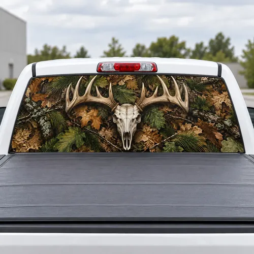 Euro Mount perforated rear window decal for Trucks