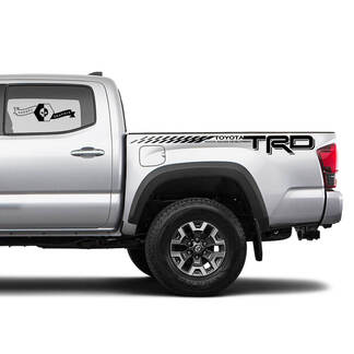 TRD Off Road Stripes for Side BedSide Decals Stickers for Toyota Tacoma FJ Cruiser Tundra Hilux 4Runner 2