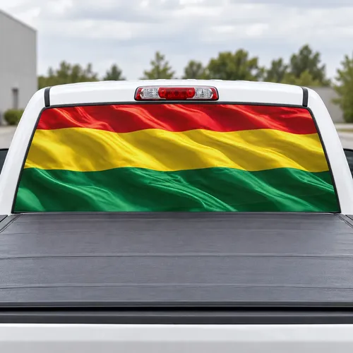 Bolivia Pride perforated rear window decal for Trucks