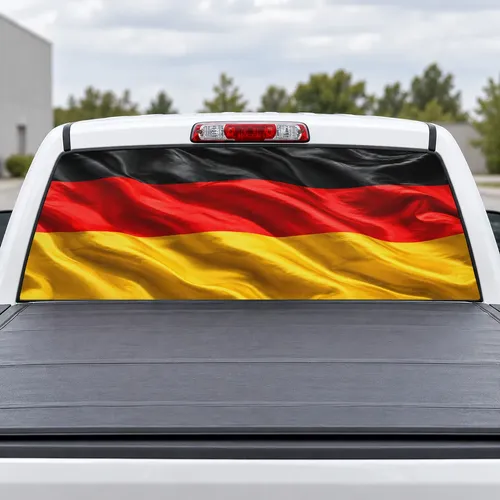 Germany Pride perforated rear window decal for Trucks