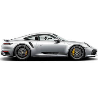 New Pair Porsche 911 Turbo S side Line Stripes Graphics for Vinyl Stickers Decals