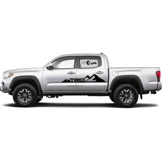 TRD Racing Development Mountains style Side Decals Stickers for Toyota Tacoma Tundra FJ Cruiser 4Runner