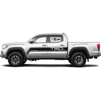 TRD Toyota Racing Style for Rocker Panel and Doors Decals Stickers for Tacoma FJ Cruiser Tundra Hilux 4Runner 2