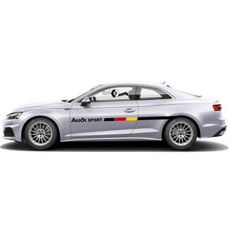 Side Stripes for Audi German flag A5 or pick your model Audi Q or Audi A or Audi RS or Audi S