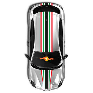 Stripes for ​Alfa Romeo Italian Flag Graphics and Decals