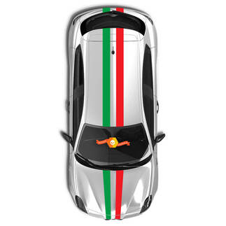 Stripes for ​Alfa Romeo Italian Flag Graphics and Decals (for white cars)